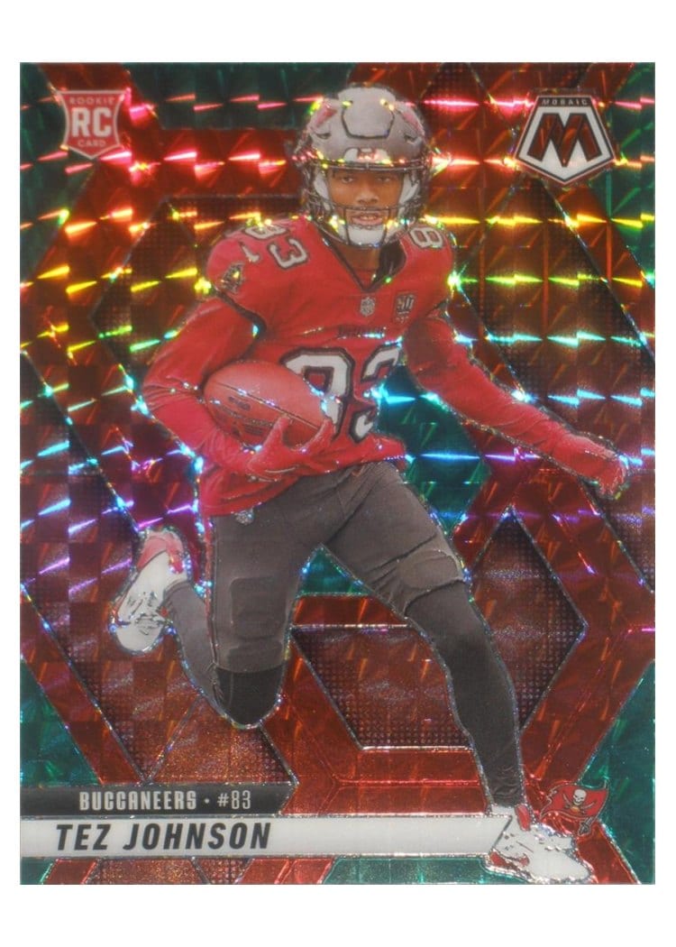 2025 Panini Mosaic Base Set Tez Johnson Choice Red Green #316 card