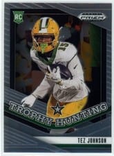 2025 Panini Prizm Draft Picks Trophy Hunting Tez Johnson #19 card