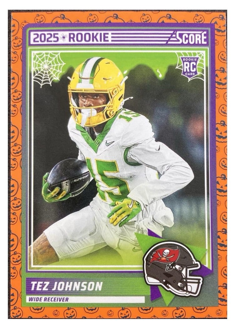 2025 Score-A-Treat Base Rookies Pumpkin Tez Johnson #34 card