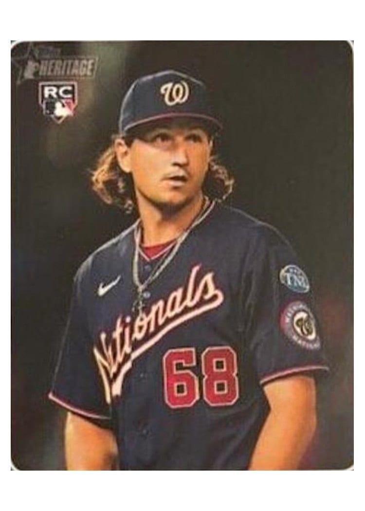 2023 Topps Heritage Base Set Thaddeus Ward #576 card