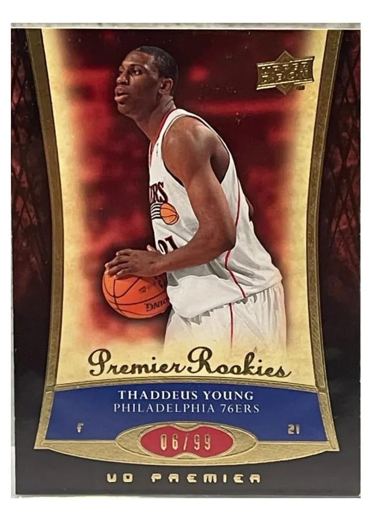 2007 Upper Deck Premier Thaddeus Young #100 card
