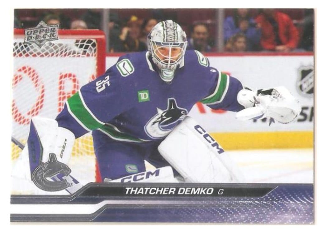 2023-24 Upper Deck Base Set Thatcher Demko #428 card