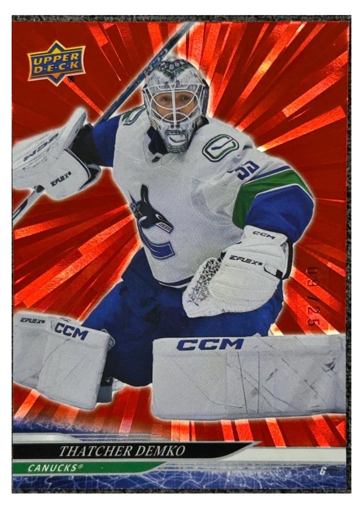 2024-25 Upper Deck Base Set Thatcher Demko #177 card