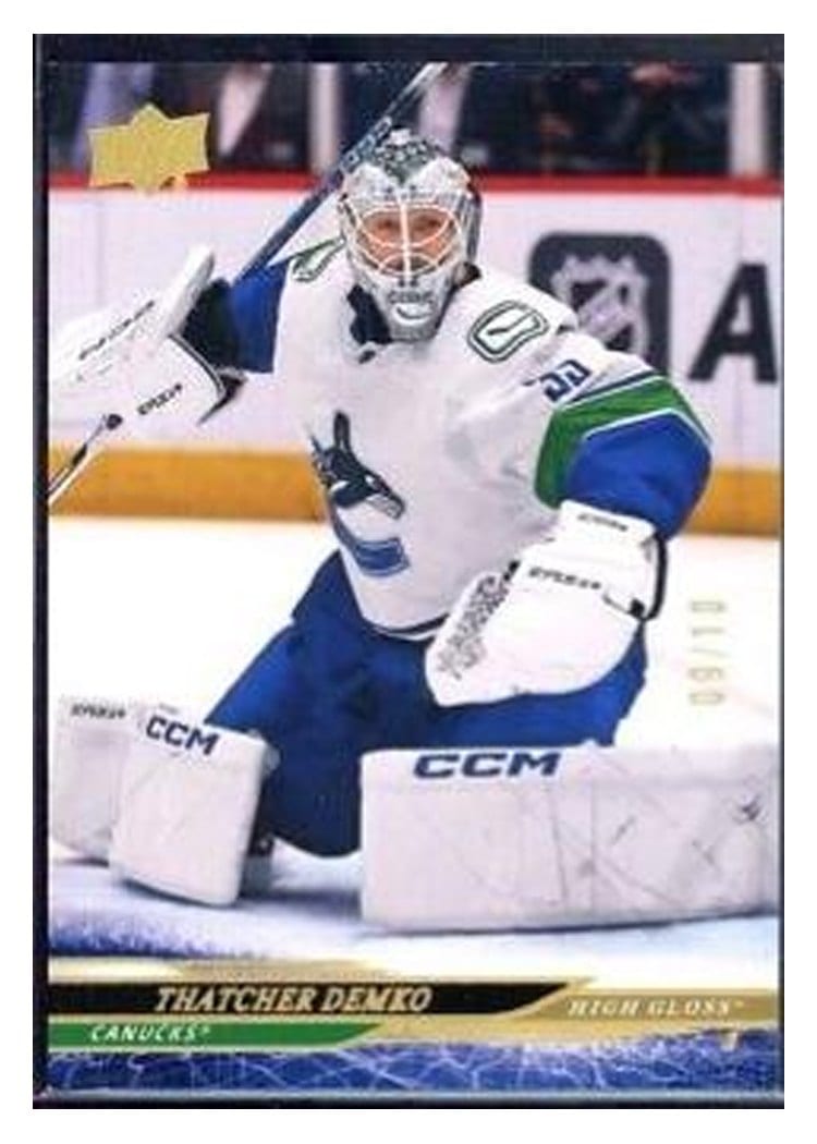 2024-25 Upper Deck Base Set Thatcher Demko #177 card