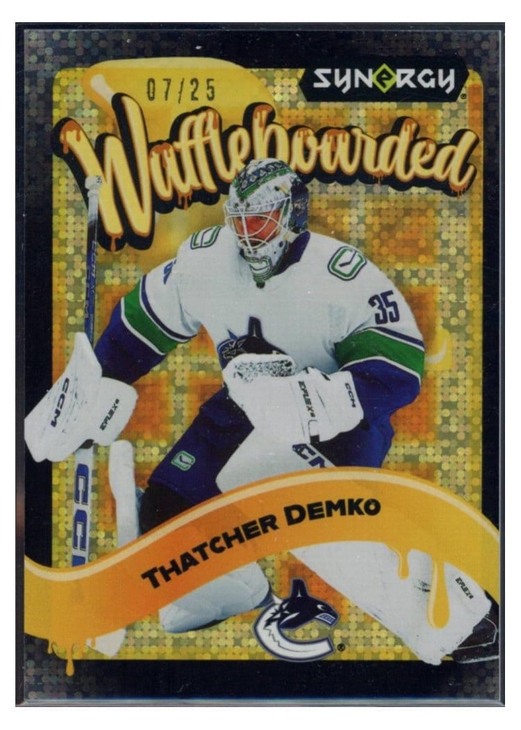 2024-25 Upper Deck Synergy Waffleboarded Thatcher Demko #WB-1 card