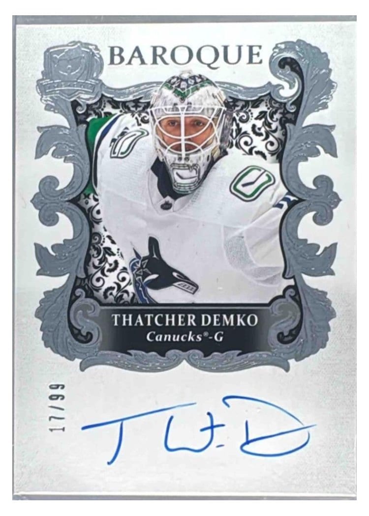 2024-25 Upper Deck The Cup Baroque Thatcher Demko #BQ-TD card