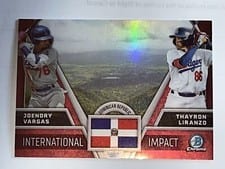 2024 Bowman Chrome International Impact Thayron Liranzo / Joendry Vargas #II-22 card