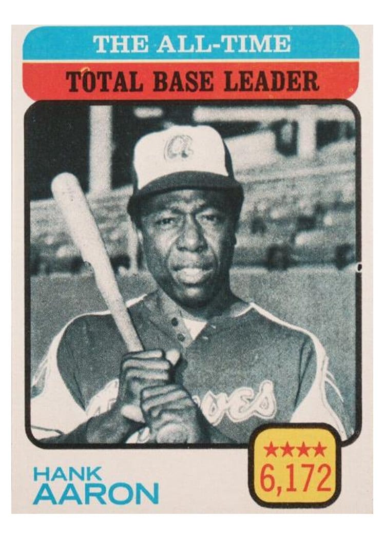 1973 Topps The All-Time Total Base Leader #473 card