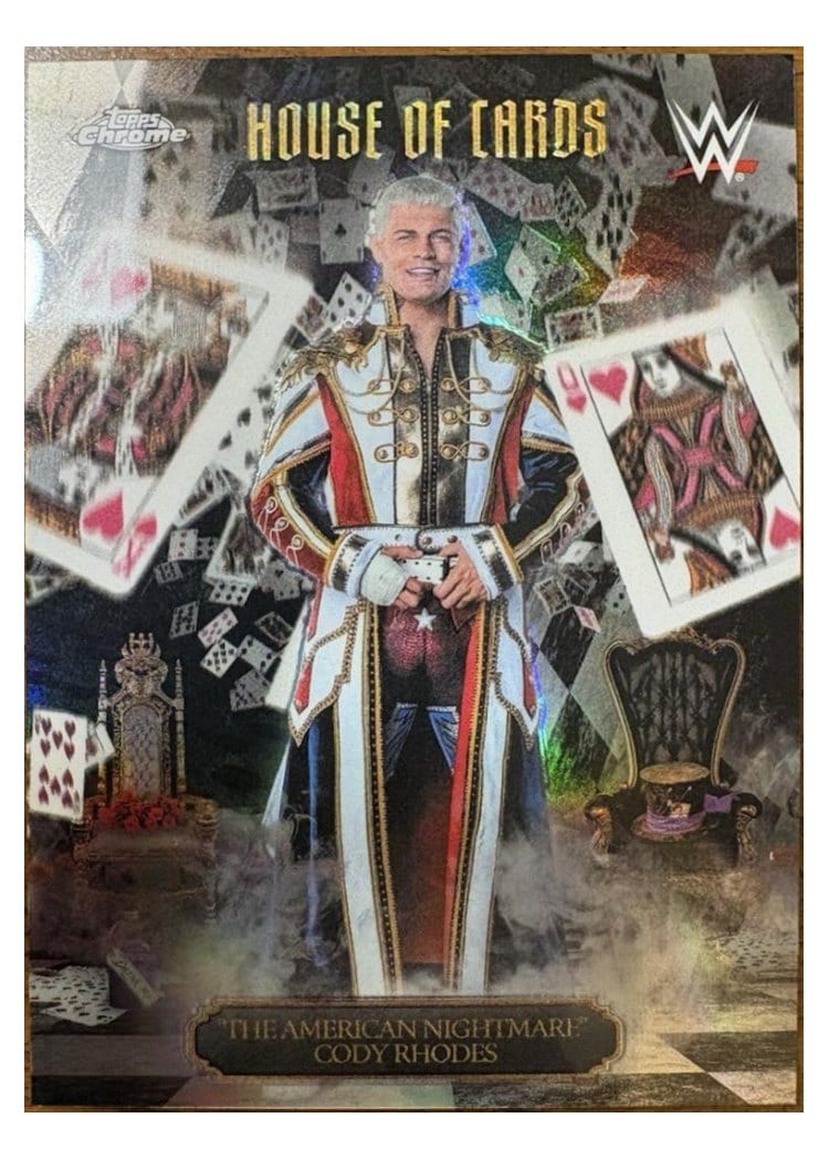 2026 Topps Chrome WWE House of Cards "The American Nightmare" Cody Rhodes #HOC-4 card