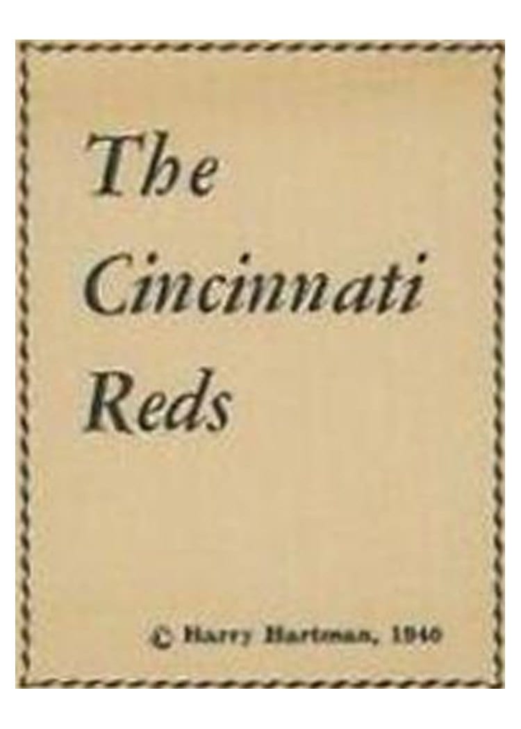 1940 Cincinnati Reds Team Issue The Cincinnati Reds card