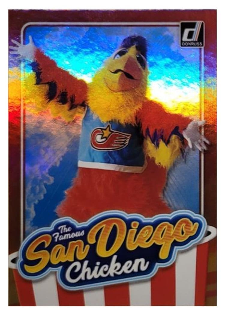 The Famous San Diego Chicken 2022 Donruss The Famous San Diego Chicken Materials card