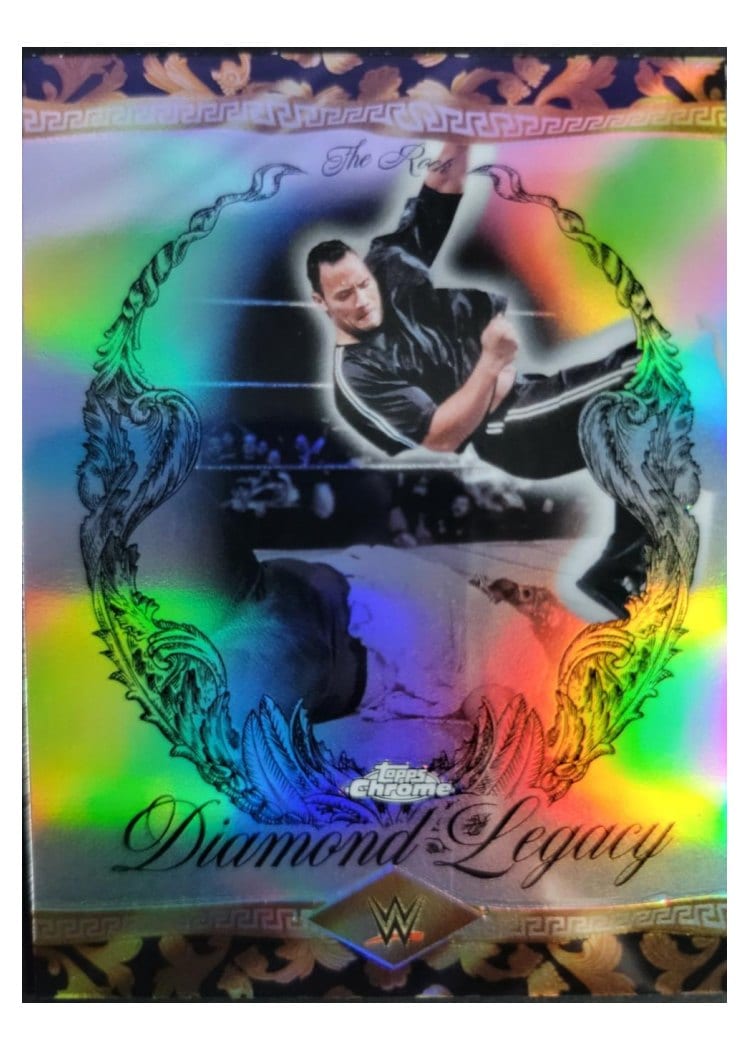 2026 Topps Chrome WWE The Rock Diamond Legacy The Rock #RDL-7 card