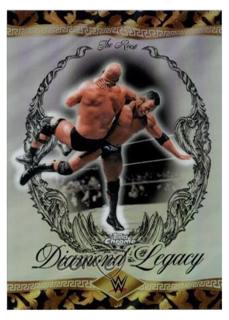 2026 Topps Chrome WWE The Rock Diamond Legacy The Rock #RDL-9 card