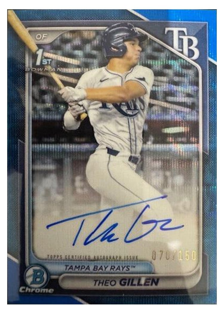 2024 Bowman Draft Chrome Prospect Autographs Theo Gillen #CPA-TG card
