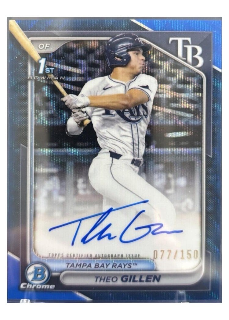 2024 Bowman Draft Chrome Prospect Autographs Theo Gillen #CPA-TG card