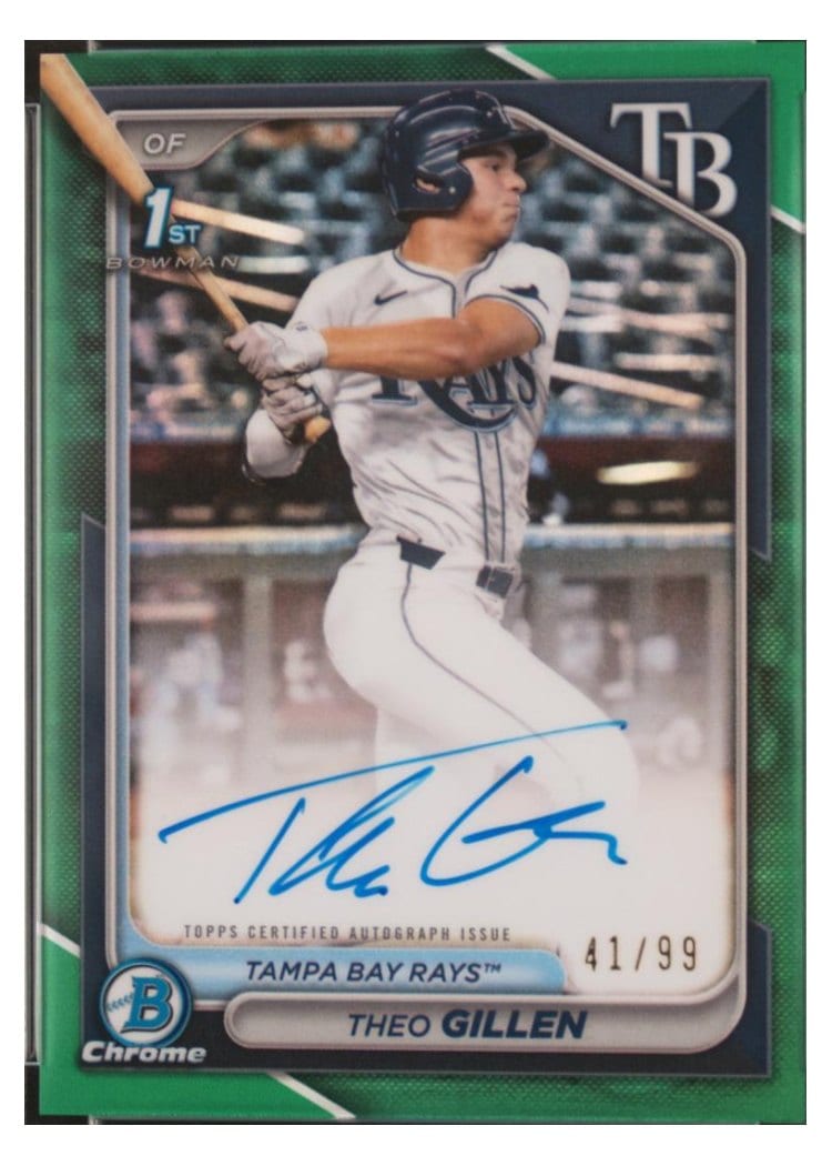 2024 Bowman Draft Chrome Prospect Autographs Theo Gillen #CPA-TG card