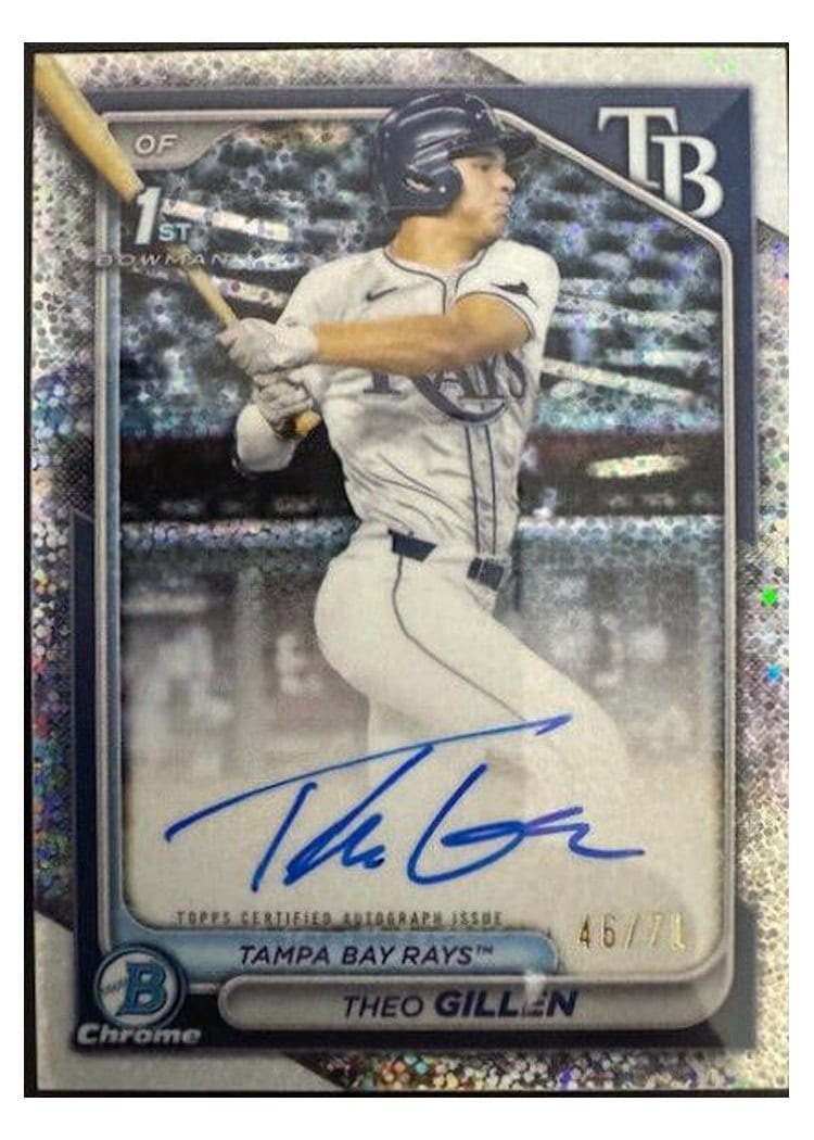 2024 Bowman Draft Chrome Prospect Autographs Theo Gillen #CPA-TG card