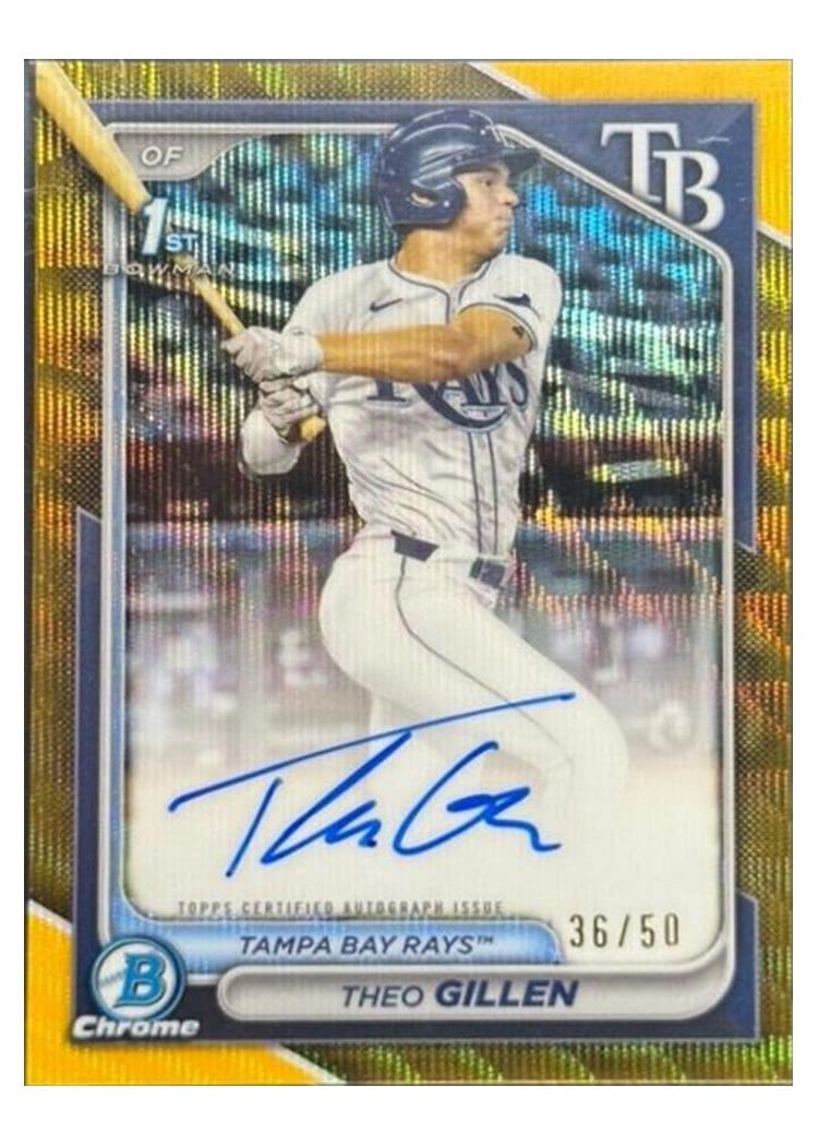 2024 Bowman Draft Chrome Prospect Autographs Theo Gillen #CPA-TG card