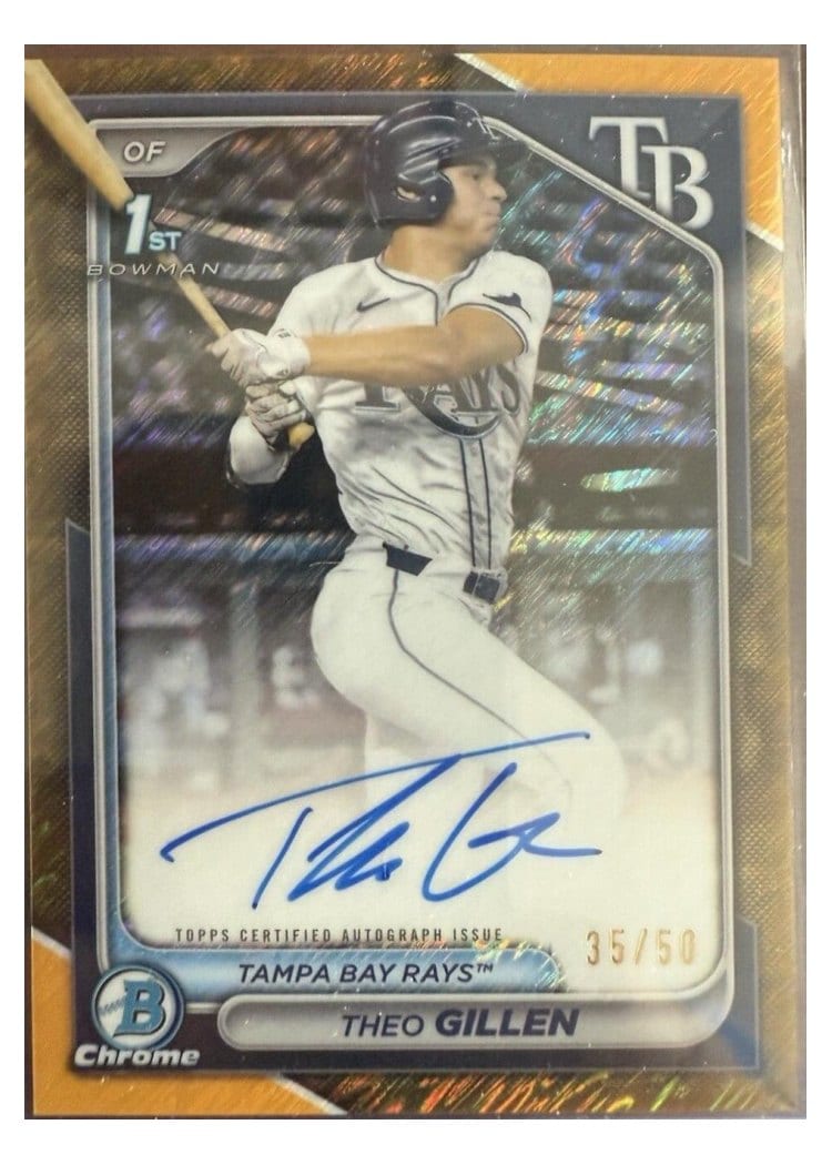 2024 Bowman Draft Chrome Prospect Autographs Theo Gillen #CPA-TG card