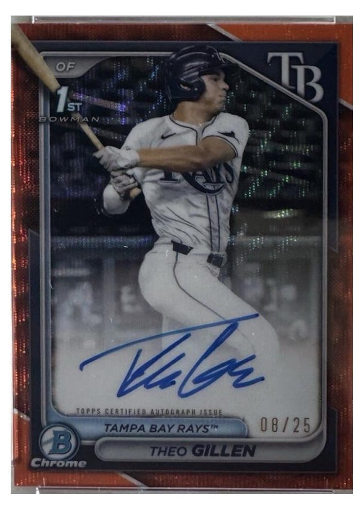 2024 Bowman Draft Chrome Prospect Autographs Theo Gillen #CPA-TG card