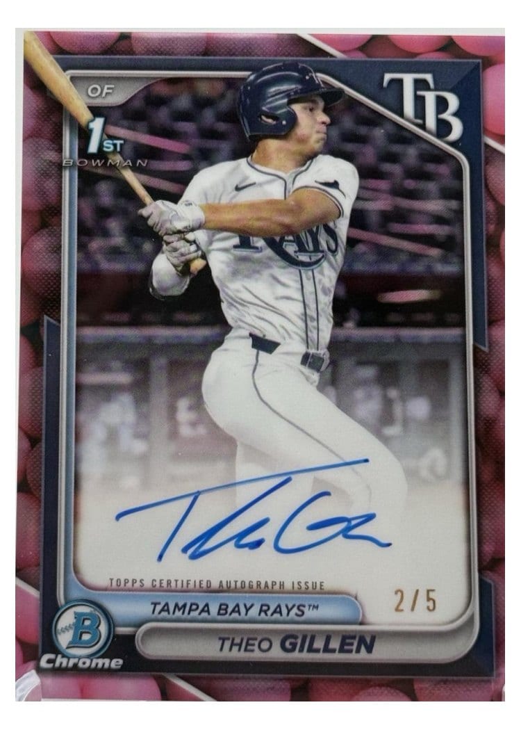 2024 Bowman Draft Chrome Prospect Autographs Theo Gillen #CPA-TG card
