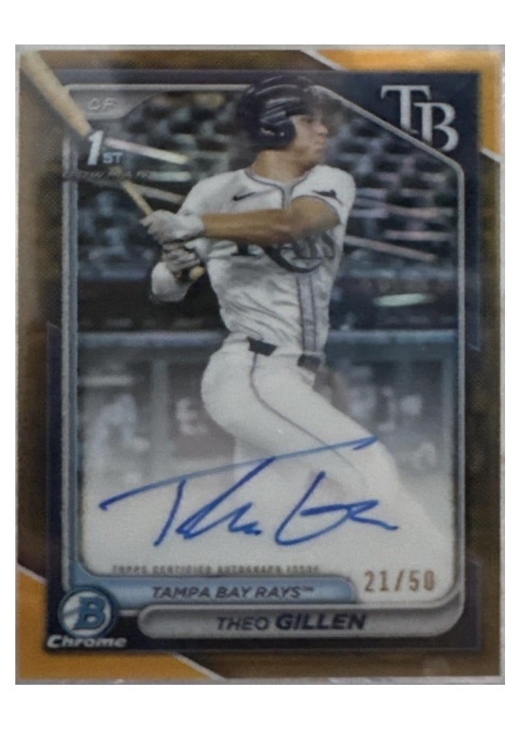 2024 Bowman Draft Chrome Prospect Autographs Theo Gillen #CPA-TG card