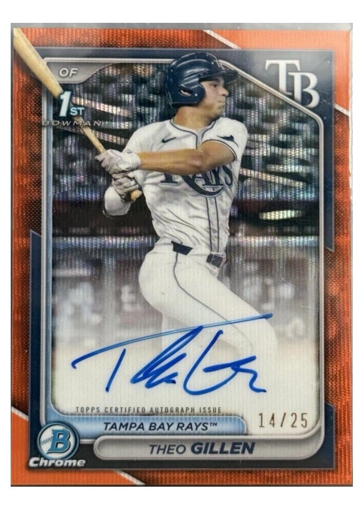 2024 Bowman Draft Chrome Prospect Autographs Theo Gillen #CPA-TG card