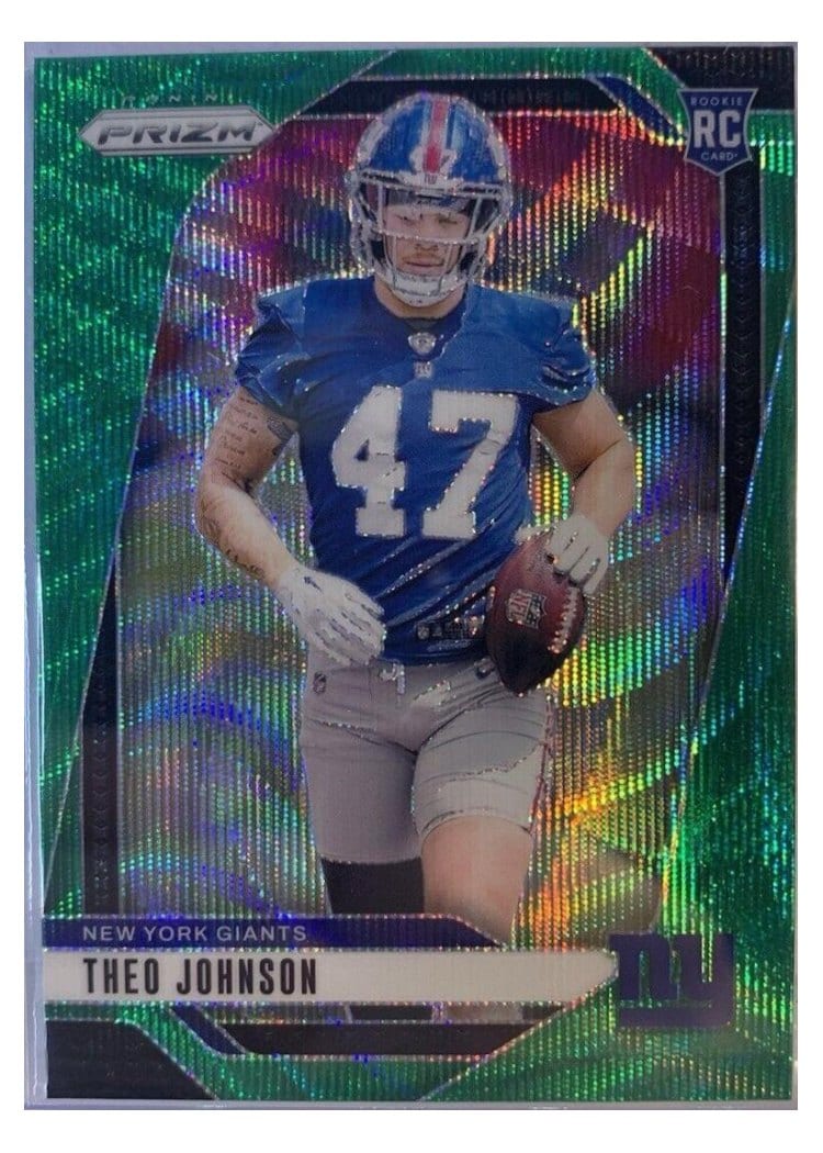 2024 Panini Prizm Base Set Theo Johnson #390 card