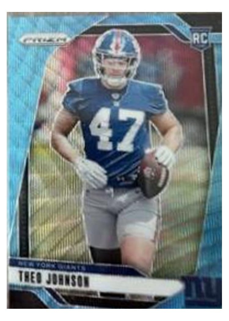 2024 Panini Prizm Base Set Theo Johnson #390 card