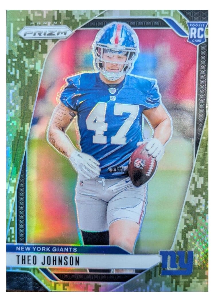 2024 Panini Prizm Base Set Theo Johnson #390 card