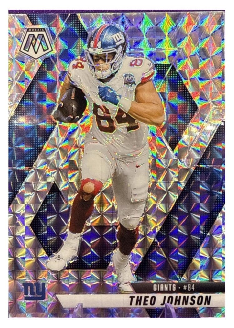 2025 Panini Mosaic Base Set Theo Johnson #217 card