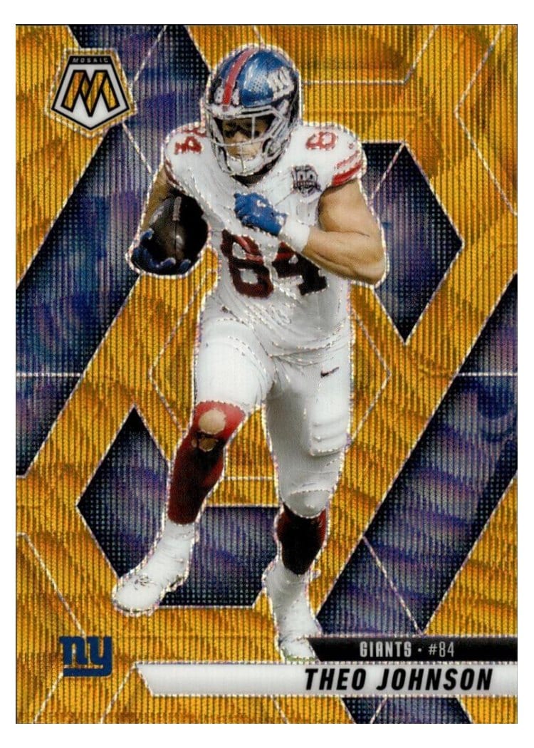 2025 Panini Mosaic Base Set Theo Johnson #217 card