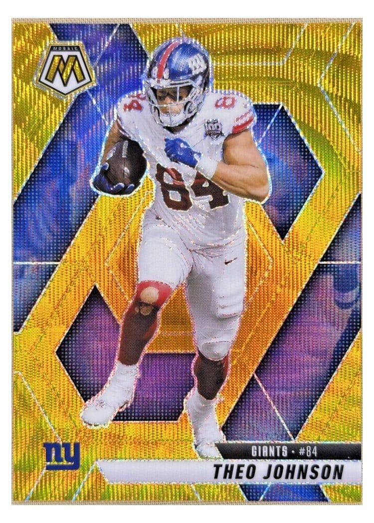 2025 Panini Mosaic Base Set Theo Johnson #217 card