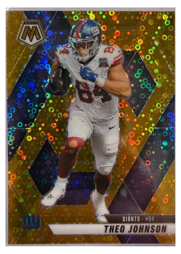 2025 Panini Mosaic Base Set Theo Johnson #217 card
