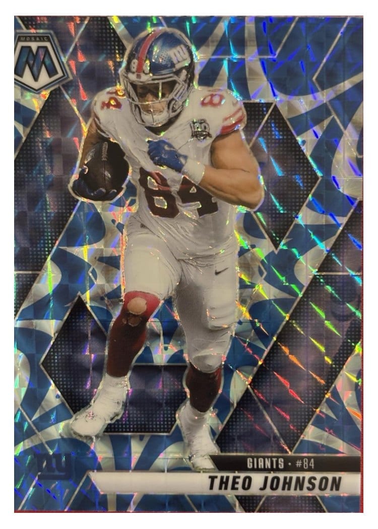 2025 Panini Mosaic Base Set Theo Johnson #217 card