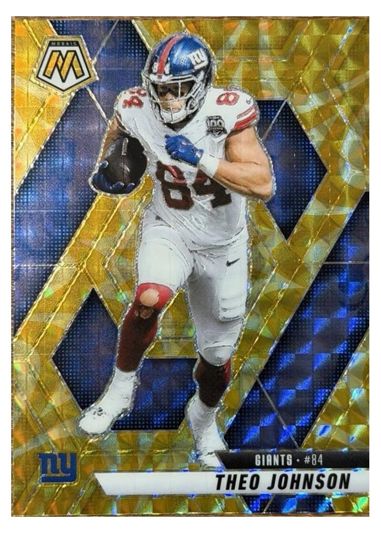 2025 Panini Mosaic Base Set Theo Johnson #217 card