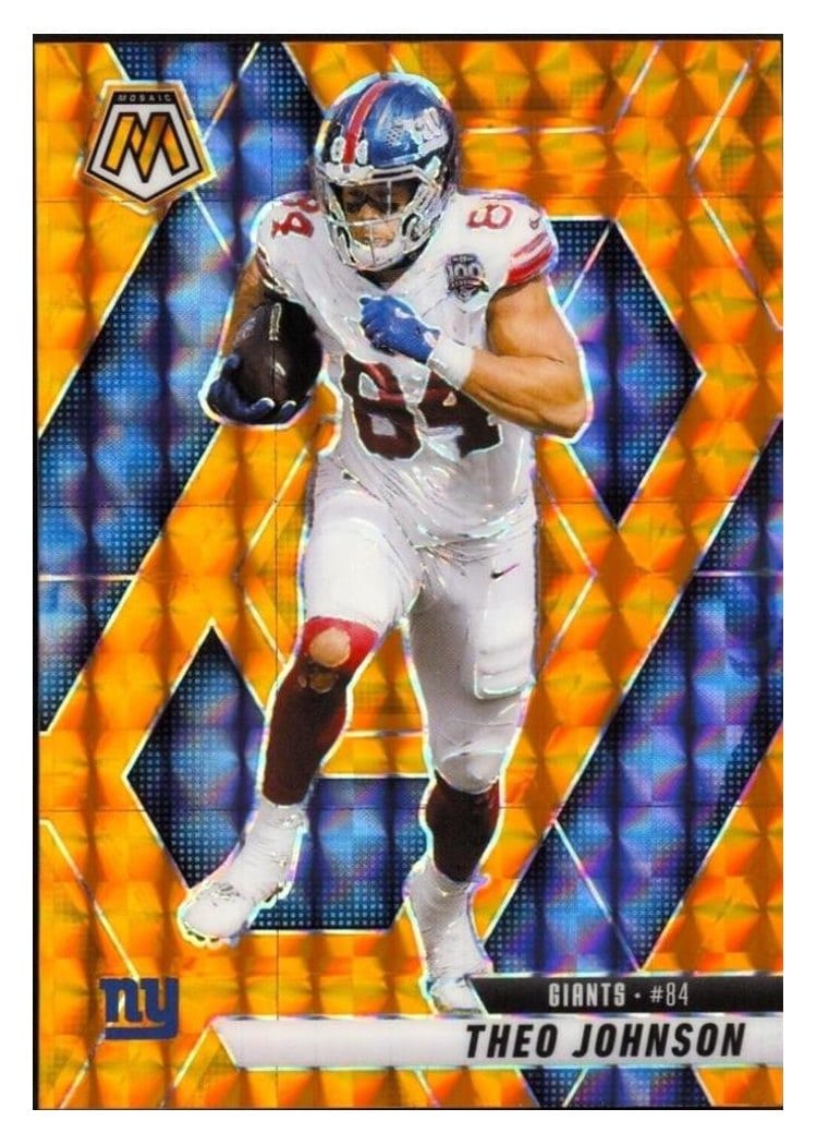 2025 Panini Mosaic Base Set Theo Johnson #217 card