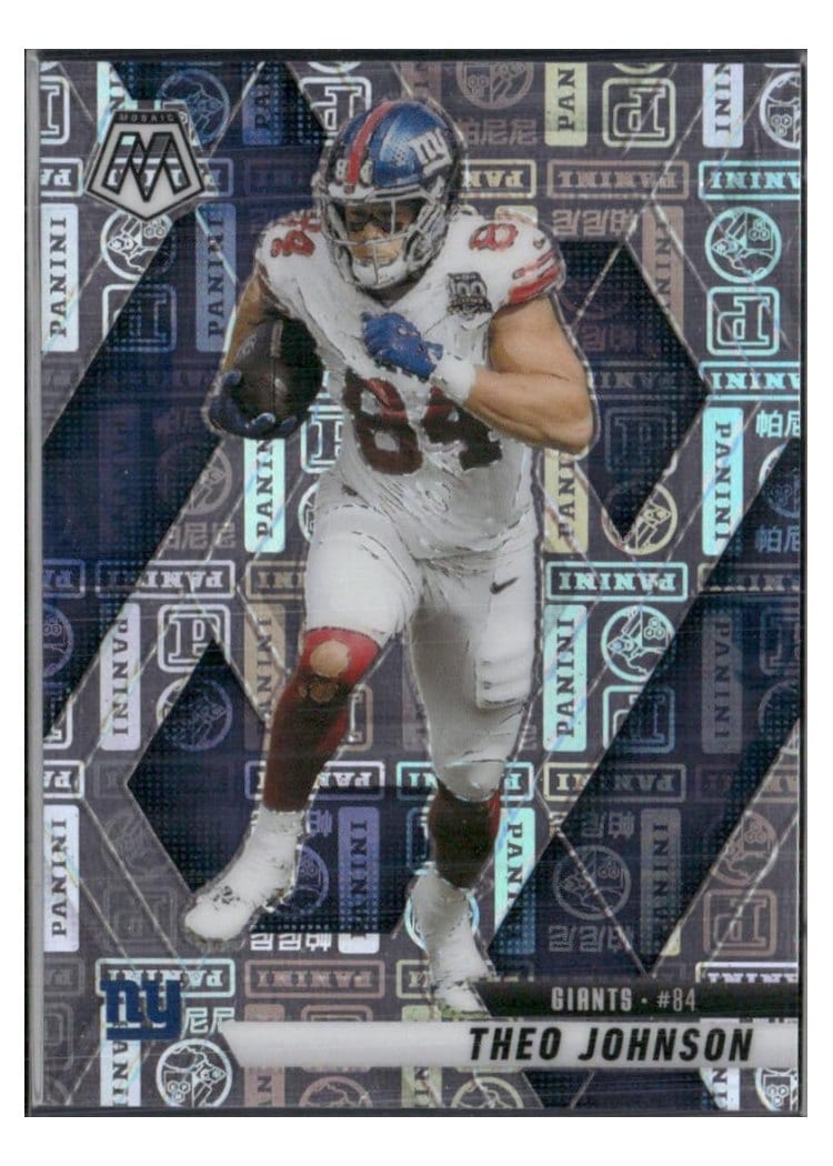 2025 Panini Mosaic Base Set Theo Johnson #217 card