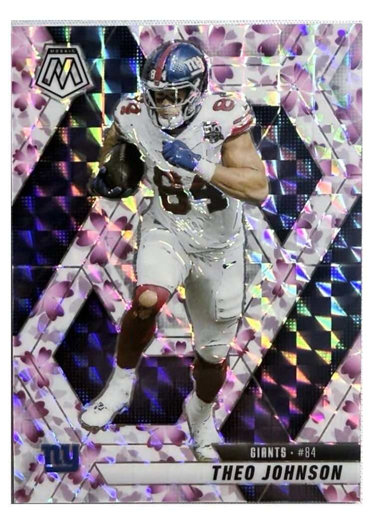 2025 Panini Mosaic Base Set Theo Johnson #217 card