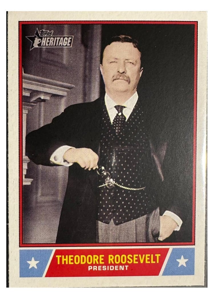 2025 Topps Heritage Notable Americans Theodore Roosevelt #NS-22 card