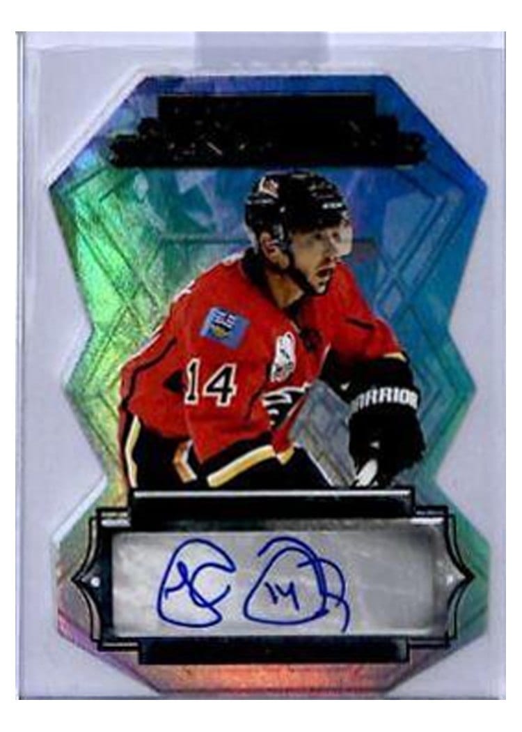 2022-23 Upper Deck Black Diamond Shimmering Signatures Theoren Fleury #SS-TF card