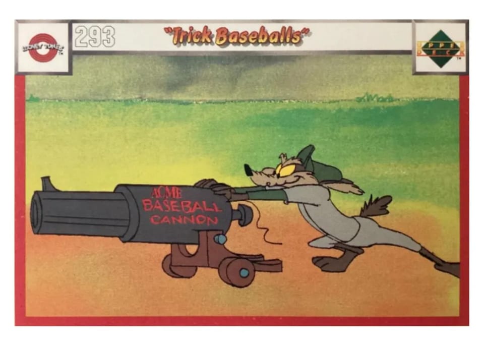 1990 Upper Deck Comic Ball Thick Baseballs #293/302 card