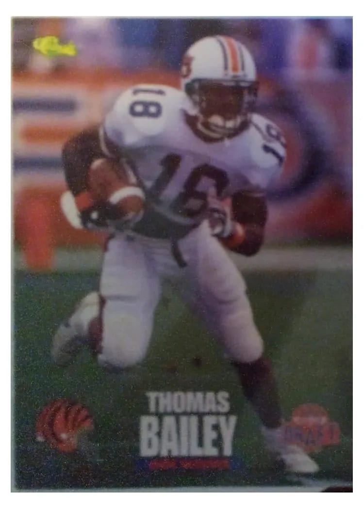 1995 Classic Thomas Bailey #33 card