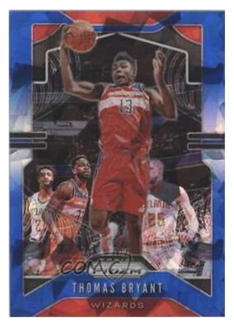 2019-20 Panini Prizm Base Set Thomas Bryant Blue Ice Prizm #195 card