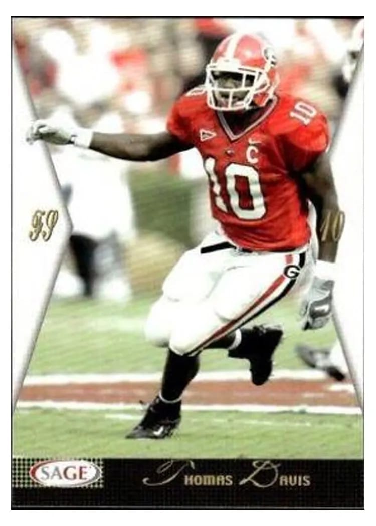2005 Sage Thomas Davis #13 card