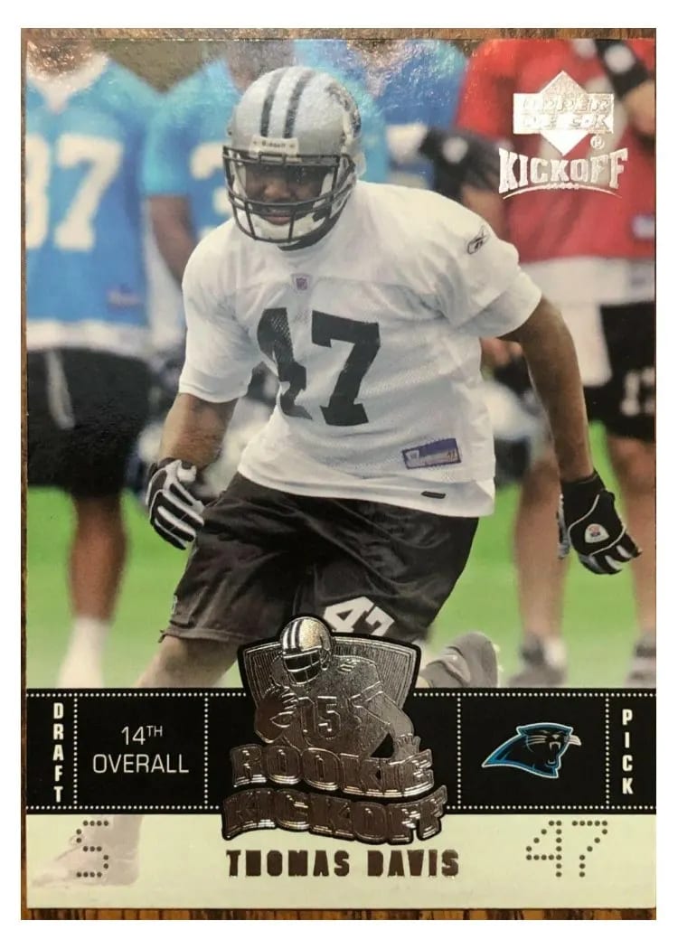 2005 Upper Deck Kickoff Thomas Davis #122 card