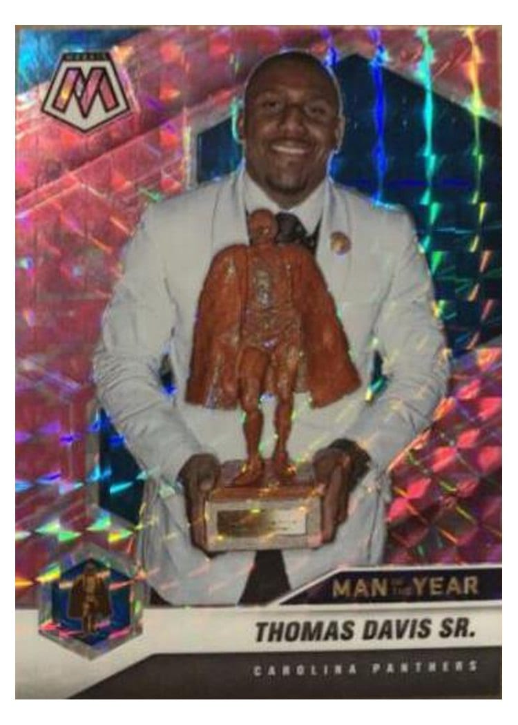 2021 Panini Mosaic Base Set Thomas Davis Sr. Pink Fluorescent #268 card