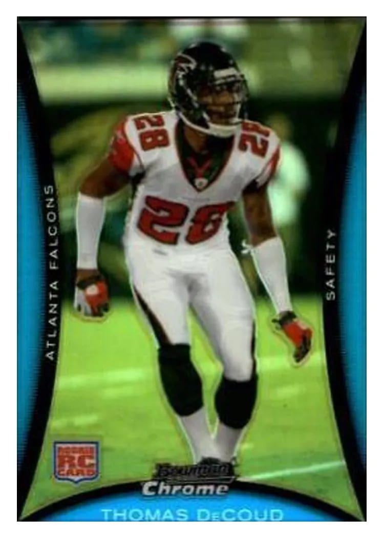 2008 Bowman Chrome Thomas DeCoud #BC34 card
