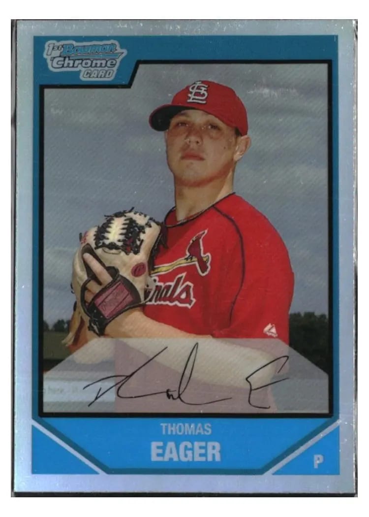2007 Bowman Draft Picks & Prospects Thomas Eager #BDPP33 card
