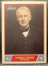 2025 Topps Heritage Notable American Thomas Edison #NS-18 card